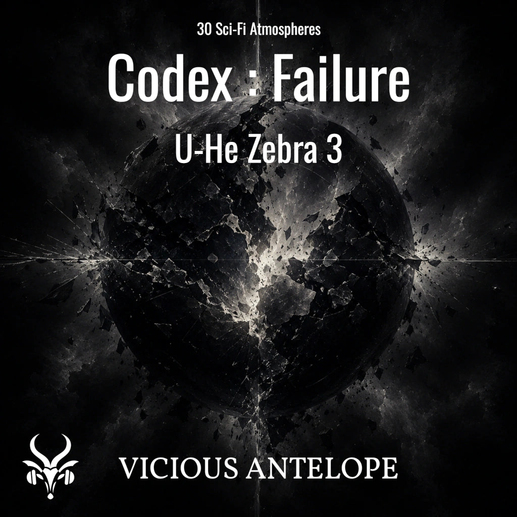 Codex: Failure sci-fi pad presets for U-He Zebra 3 synthesizer