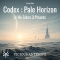 Codex - Pale Horizon Free Zebra 3 presets pack with ambient pads and lo-fi textures