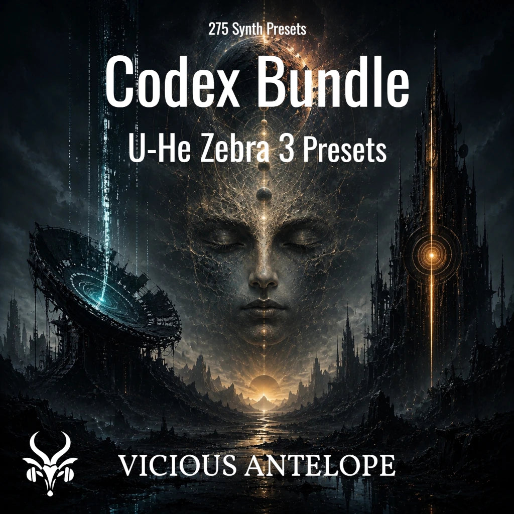Codex Bundle with 275 cinematic presets for U-He Zebra 3 synthesizer