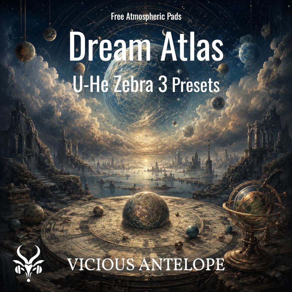 Dream Atlas free atmospheric pad presets for U-He Zebra 3 synthesizer