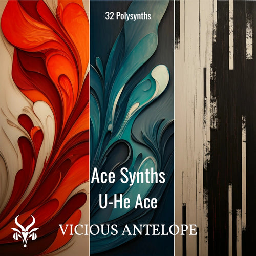 Ace Synths preset pack cover artwork for U-He ACE – Vicious Antelope