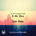 Low Pads preset pack cover artwork for U-He Diva – Vicious Antelope