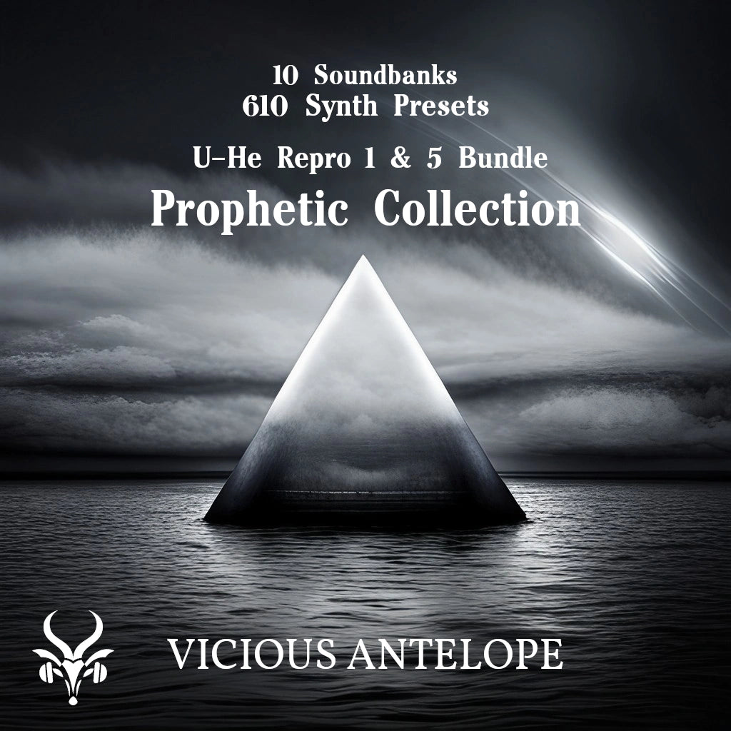 Prophetic Collection Bundle preset pack cover artwork for U-He RePro 1  & RePro 5 – Vicious Antelope