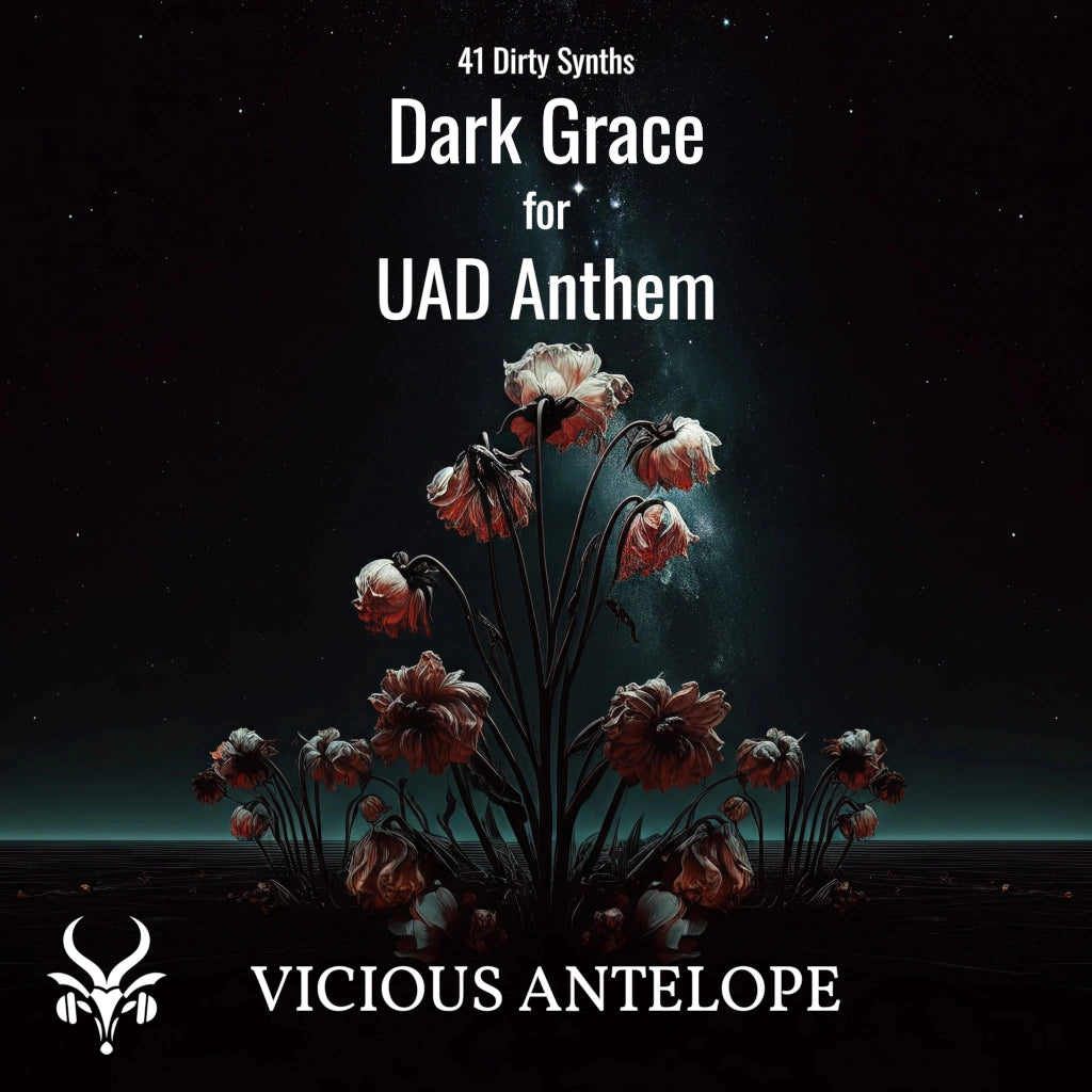 Dark Grace preset pack cover artwork for Universal Audio Anthem – Vicious Antelope