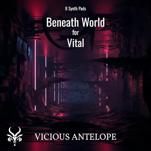 Beneath World preset pack cover artwork for Vital – Vicious Antelope