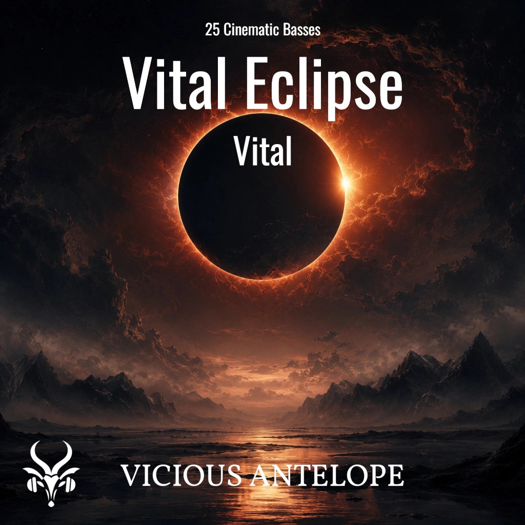 Vital Eclipse bass presets for Vital with cinematic dark sci-fi sounds
