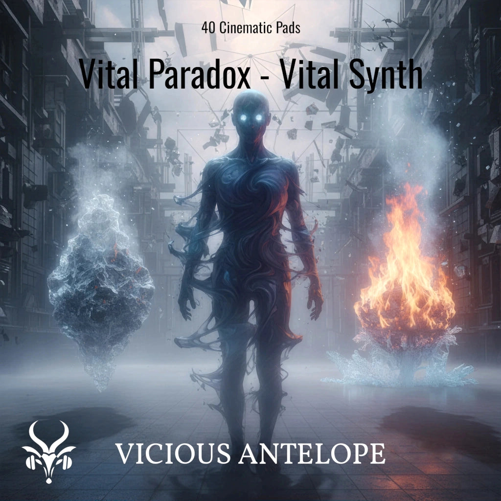Vital Paradox preset pack cover artwork for Vital – Vicious Antelope