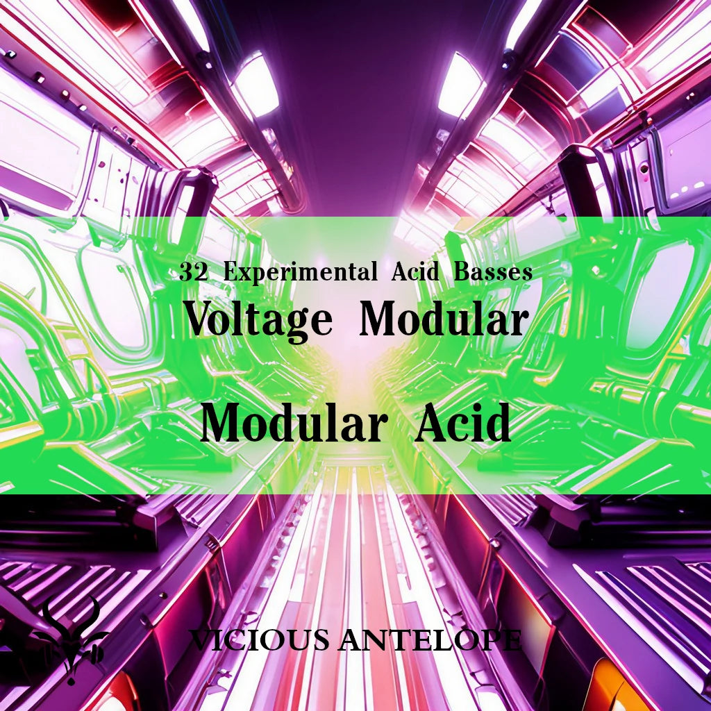 Modular Acid preset pack cover artwork for Cherry Audio – Vicious Antelope