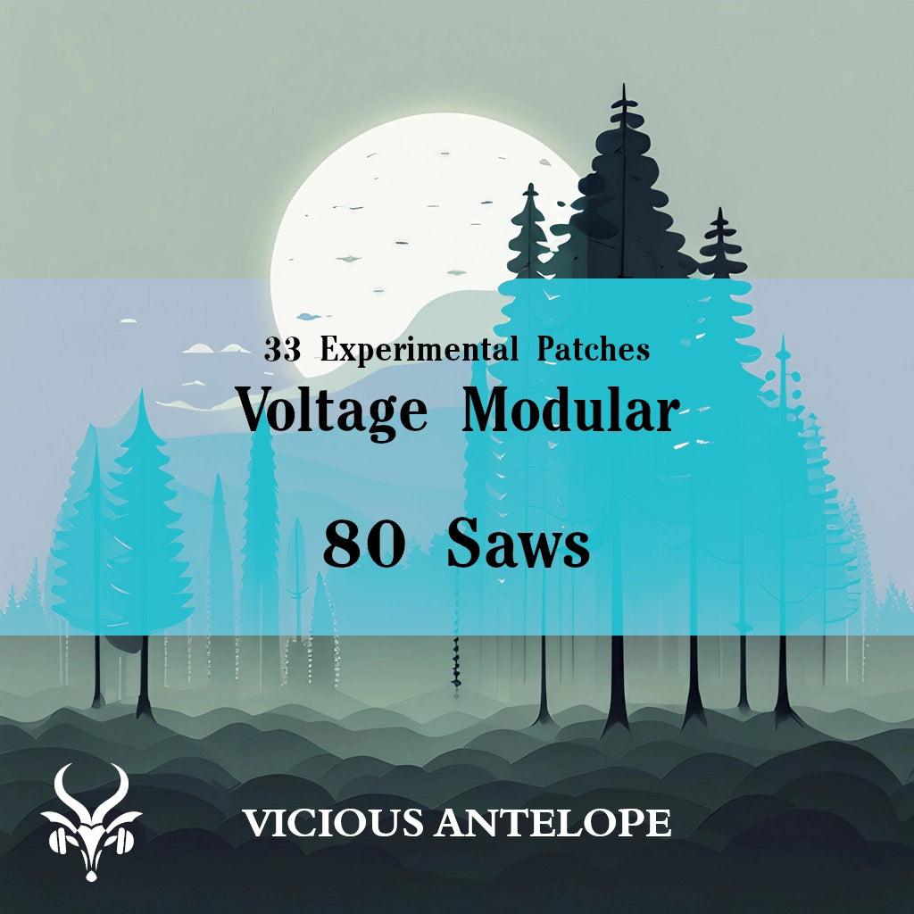 80 Saws preset pack cover artwork for Cherry Audio – Vicious Antelope