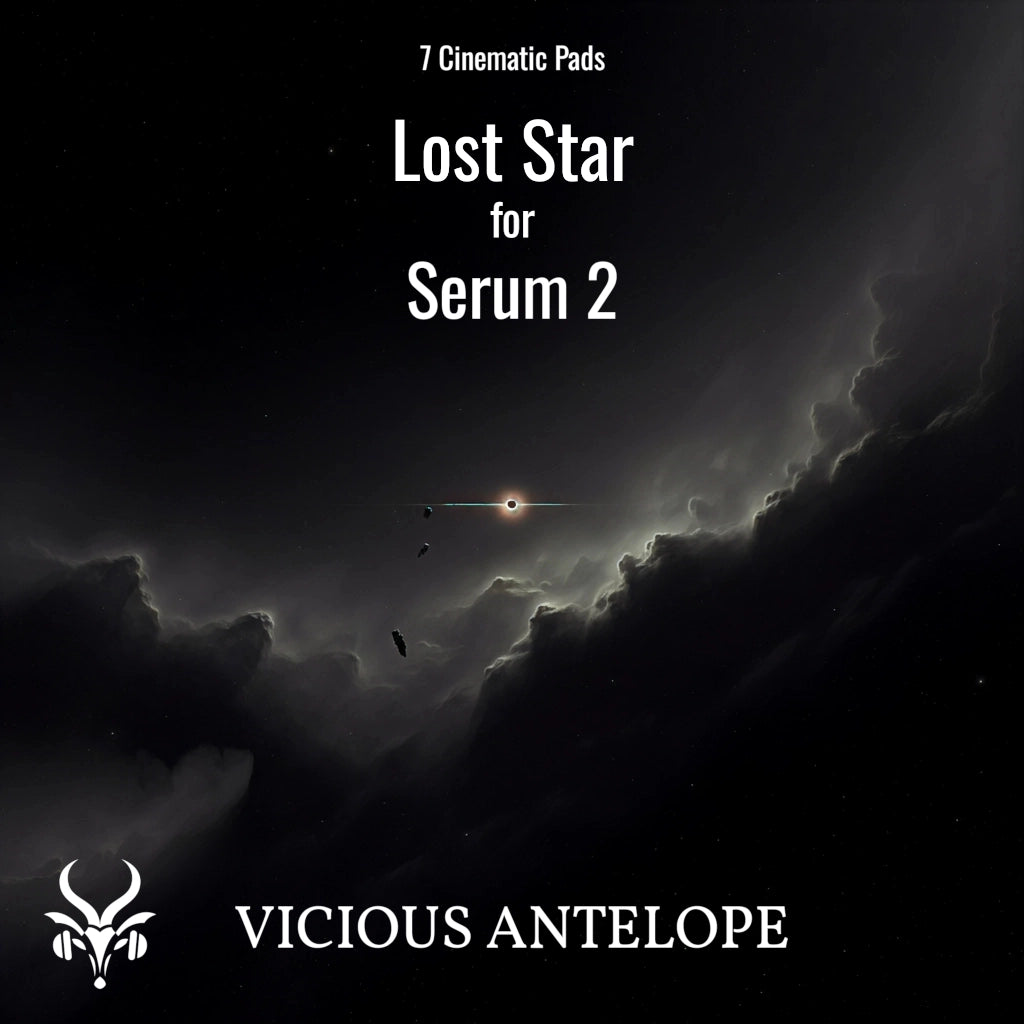 Lost Star preset pack cover artwork for Serum 2 – Vicious Antelope