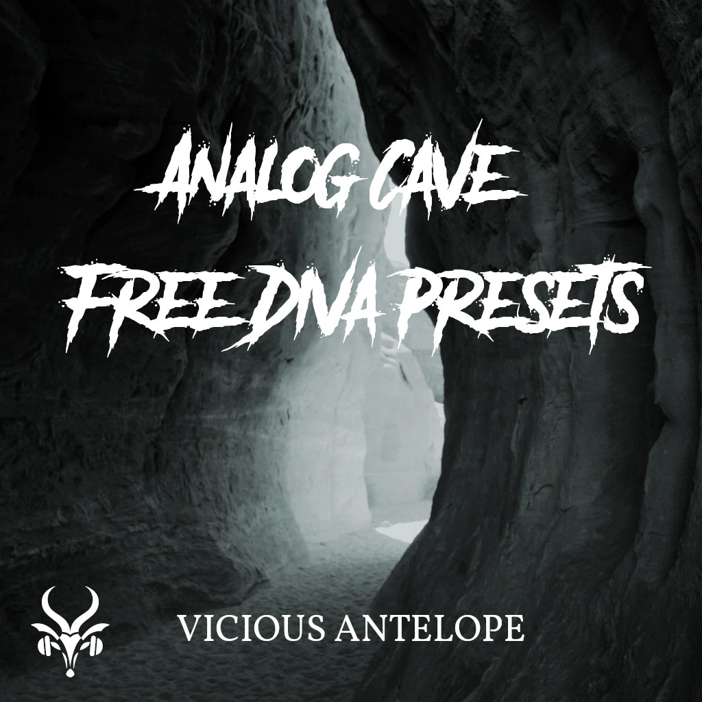 Analog Cave preset pack cover artwork for U-He Diva – Vicious Antelope