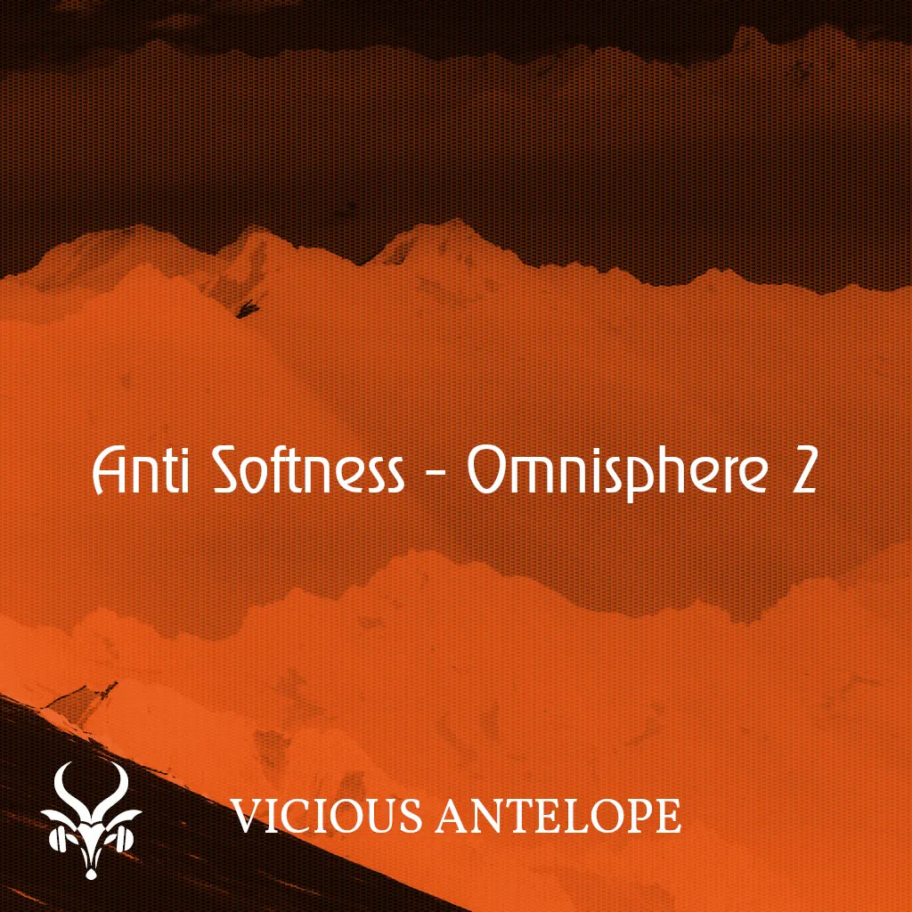 Antisoftness preset library cover artwork for Omnisphere 3 – Vicious Antelope