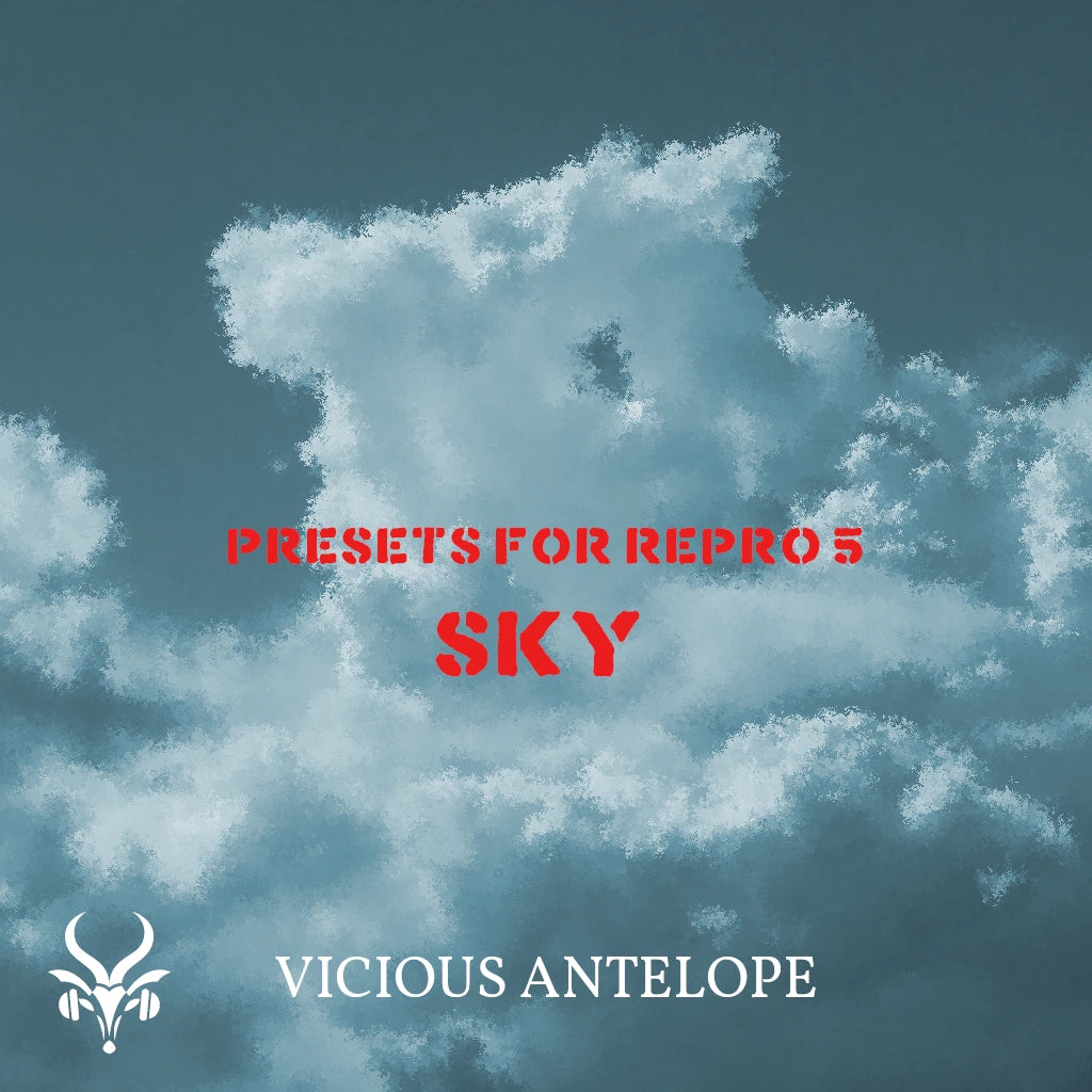 Sky preset pack cover artwork for U-He RePro 5 – Vicious Antelope