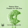 Medium Bites preset pack cover artwork for U-He Diva – Vicious Antelope