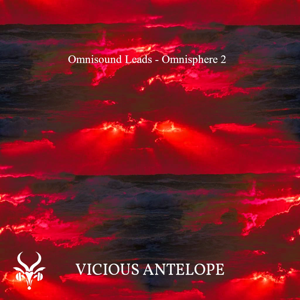 Omnisound Leads preset library cover artwork for Omnisphere 3 – Vicious Antelope