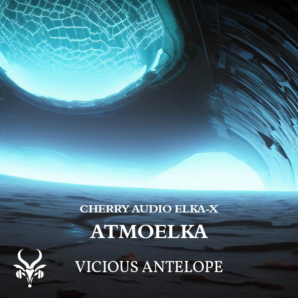 atmoelka preset pack cover artwork for Cherry Audio ELKA-X – Vicious Antelope
