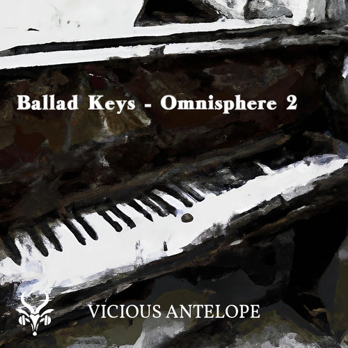 Ballad Keys preset library cover artwork for Omnisphere 3 – Vicious Antelope