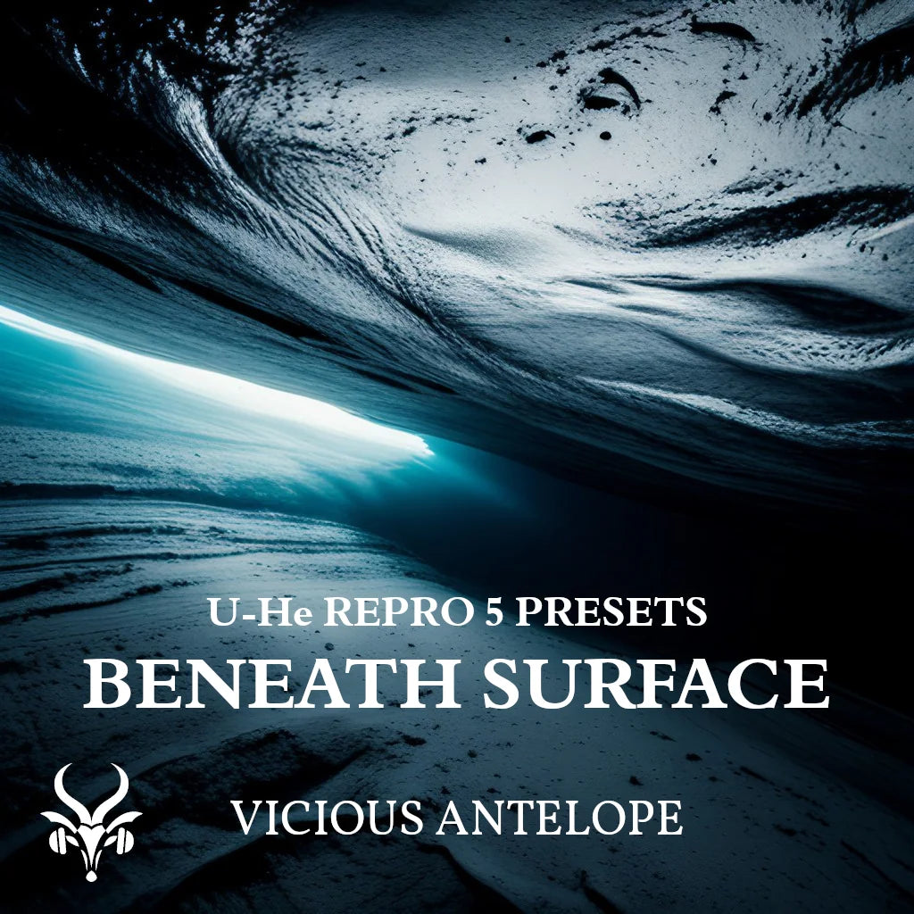 beneath surface preset pack cover artwork for U-He RePro 5 – Vicious Antelope