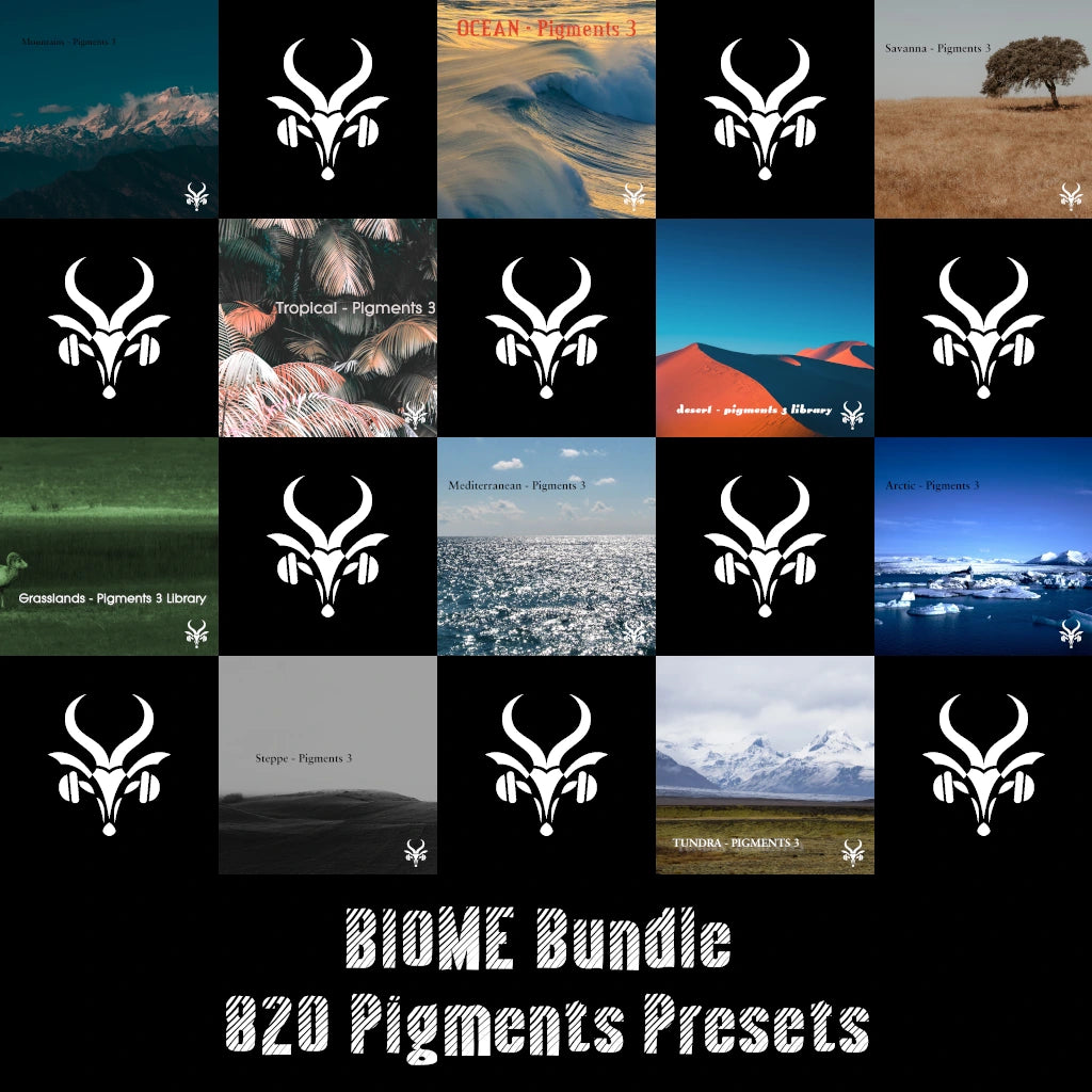 Biome preset pack cover artwork for Arturia Pigments – Vicious Antelope