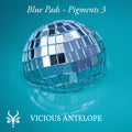 Blue Pads preset pack cover artwork for Arturia Pigments – Vicious Antelope