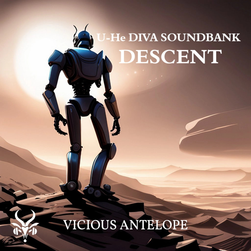 descent preset pack cover artwork for U-He Diva – Vicious Antelope