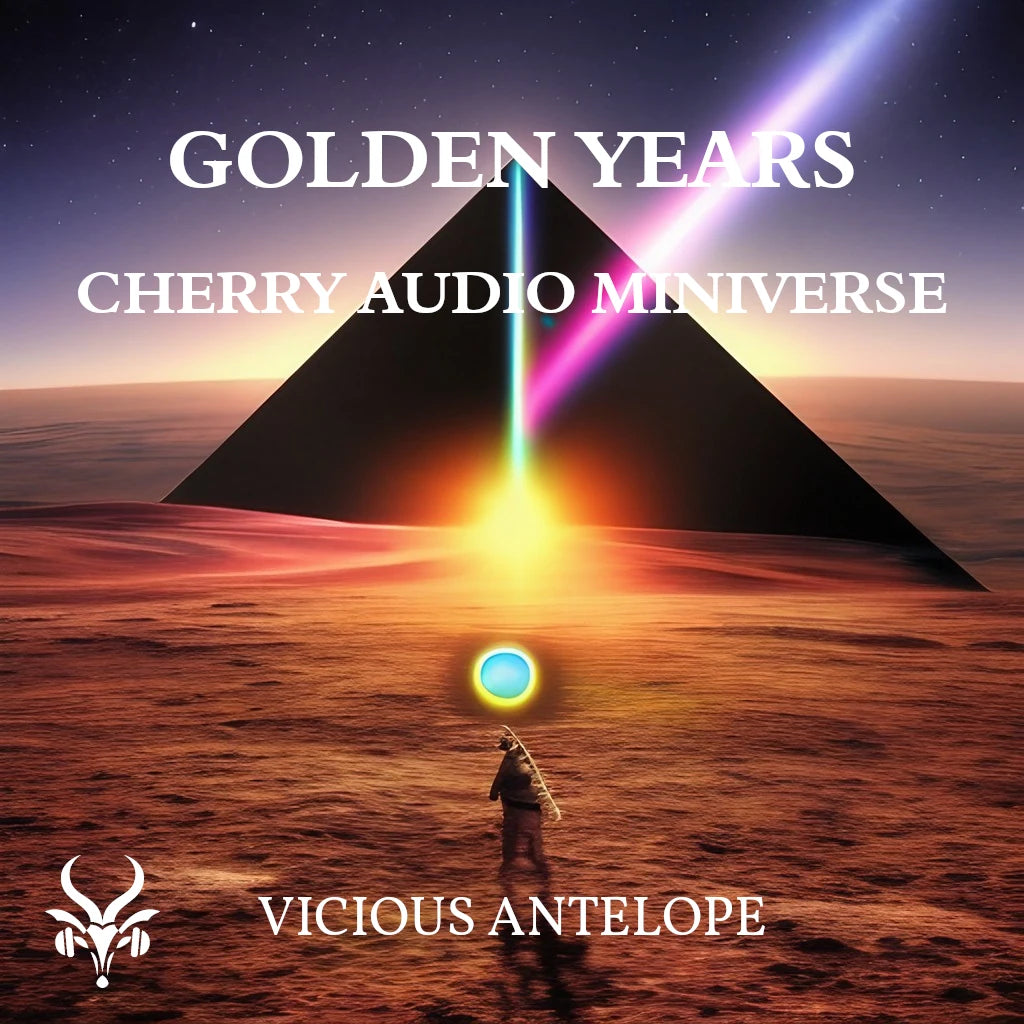 golden years preset pack cover artwork for Cherry Audio – Vicious Antelope