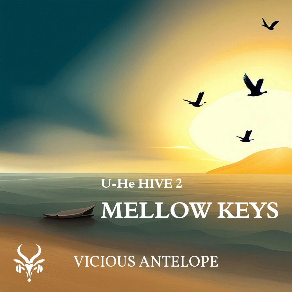 mellow keys preset pack cover artwork for U-He Hive – Vicious Antelope