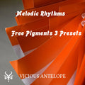 Melodic Rhythms preset pack cover artwork for Arturia Pigments – Vicious Antelope
