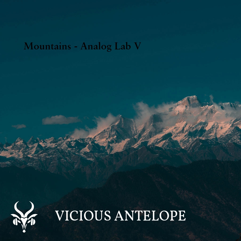 Mountains preset pack cover artwork for Arturia Pigments – Vicious Antelope