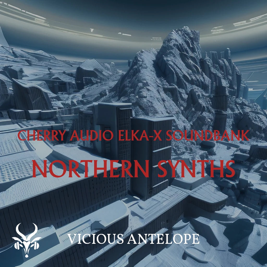 northern synths preset pack cover artwork for Cherry Audio ELKA-X – Vicious Antelope