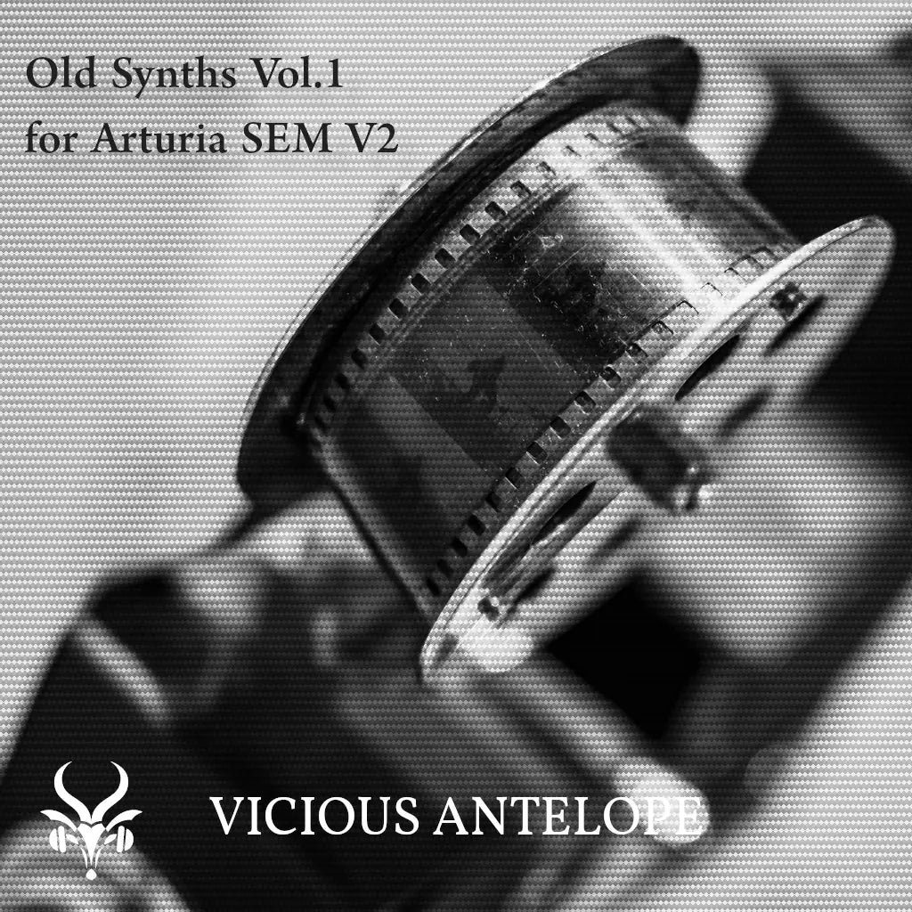 Old Synths Vol.1 preset pack cover artwork for Arturia – Vicious Antelope