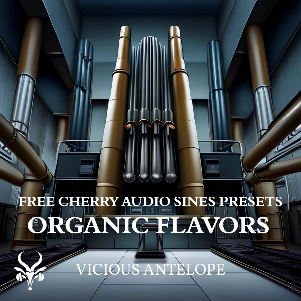 organic flavors preset pack cover artwork for Cherry Audio – Vicious Antelope