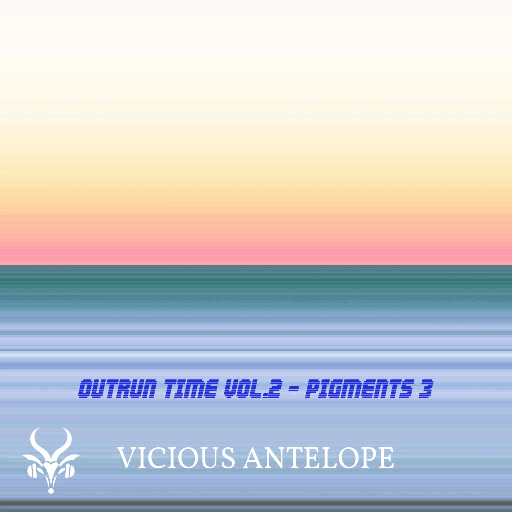 Οutrun Τime Vol.2 preset pack cover artwork for Arturia Pigments – Vicious Antelope