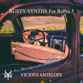 Rusty Synths preset pack cover artwork for U-He RePro 5 – Vicious Antelope