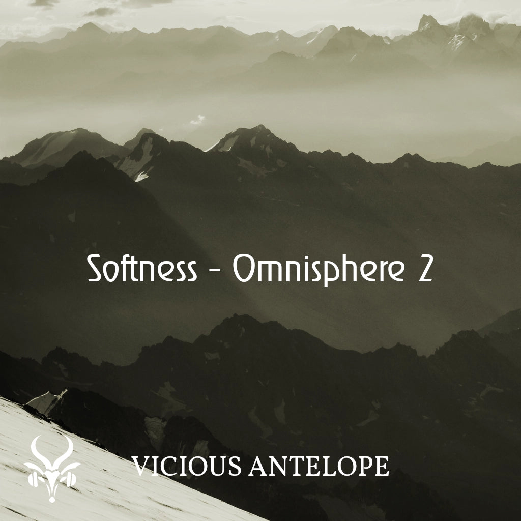Softness preset library cover artwork for Omnisphere 3 – Vicious Antelope