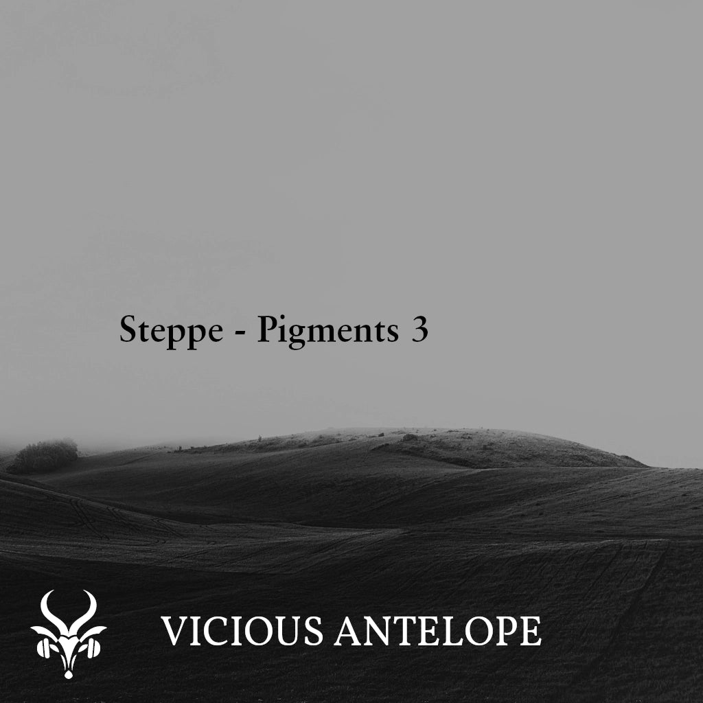 Steppe Pigments preset pack cover artwork for Arturia Pigments – Vicious Antelope