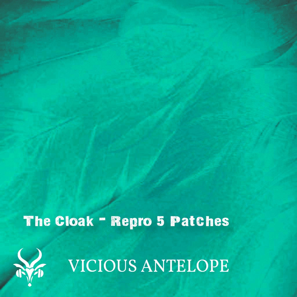 The Cloak preset pack cover artwork for U-He RePro 5 – Vicious Antelope